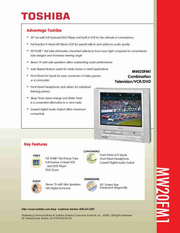 Toshiba DVD VCR Combo MW 20FM1-page_pdf